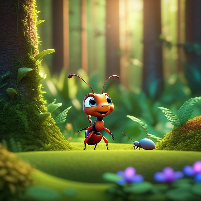 Free ai generated ant bug illustration