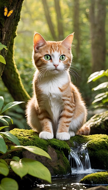 Free Ai Generated Cat illustration and picture