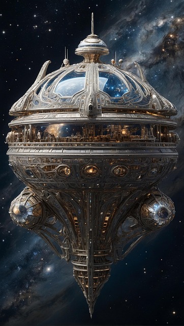 Free ai generated spaceship spacecraft illustration