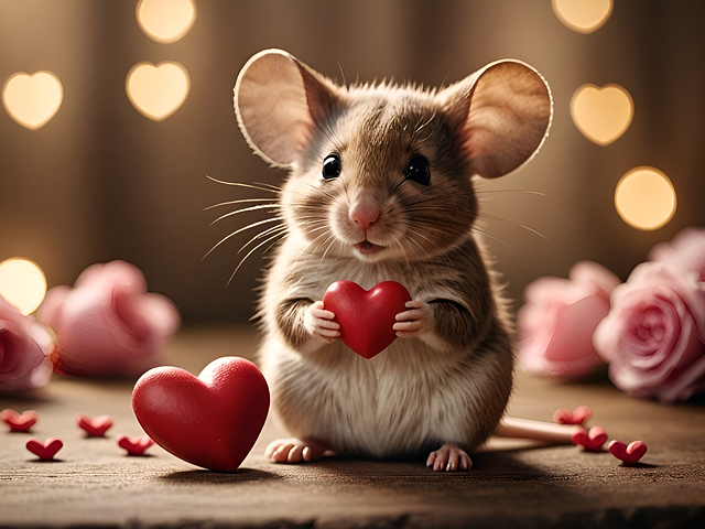Free ai generated mouse happy mothers day illustration