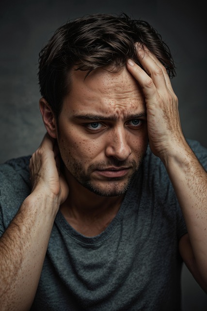 Free ai generated man stress illustration