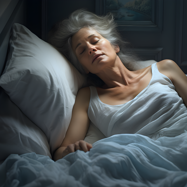 Free ai generated woman bedroom illustration