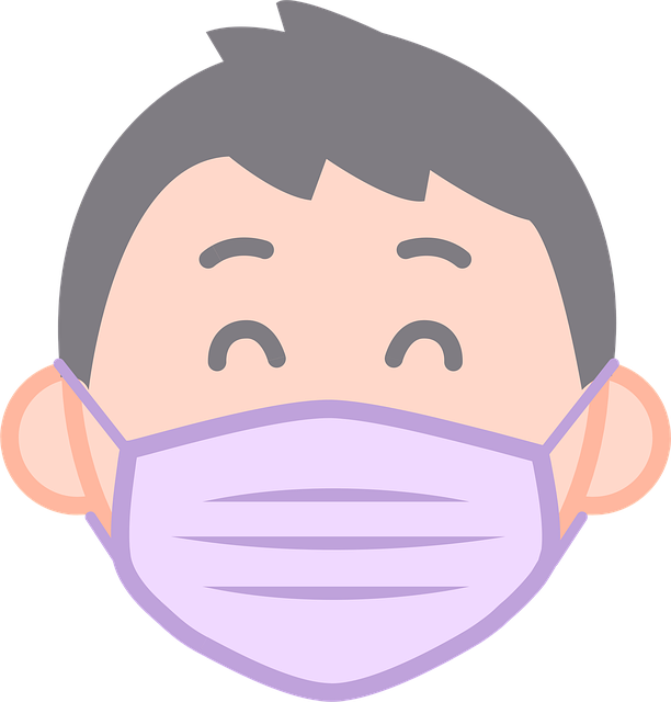 Free Man Face Mask vector and picture