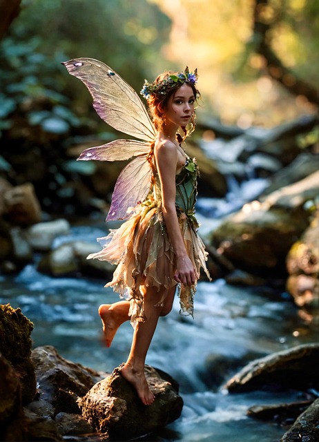 Download free HD stock image of Ai Generated Nature Free ai generated nature fairy illustration