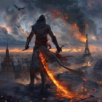 Free France Paris illustration and picture