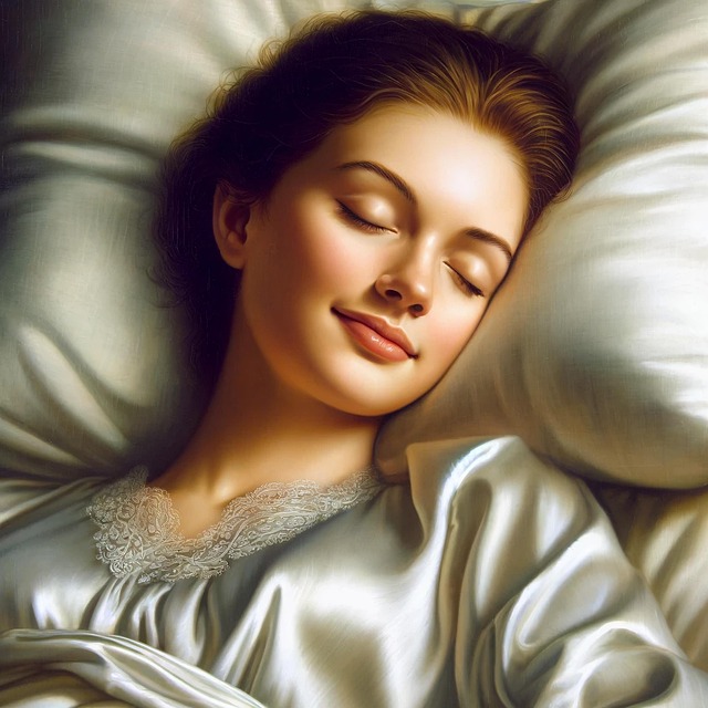 Free ai generated sleeping woman illustration