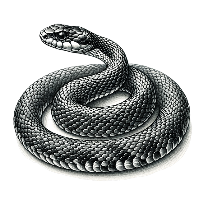 Free ai generated snake reptile illustration