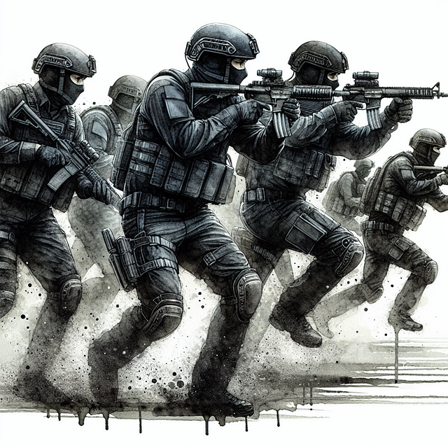 Free ai generated police security illustration