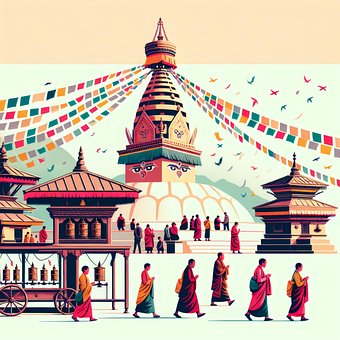 Free Ai Generated Traditional illustration and picture