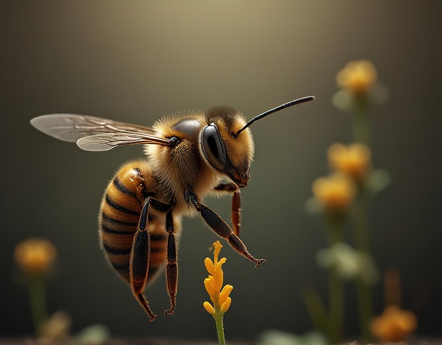 Free ai generated honeybee bee illustration