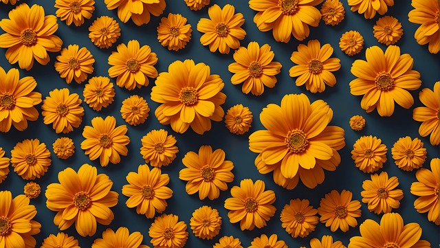 Free ai generated marigold flowers illustration