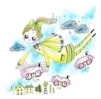 Free Girl Child illustration and picture