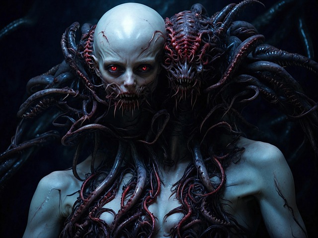 Free ai generated alien monster illustration