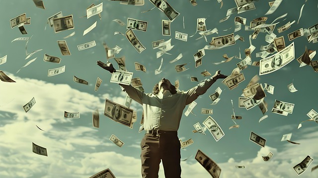 Ai Generiert, Geld, Währung, Fliegend