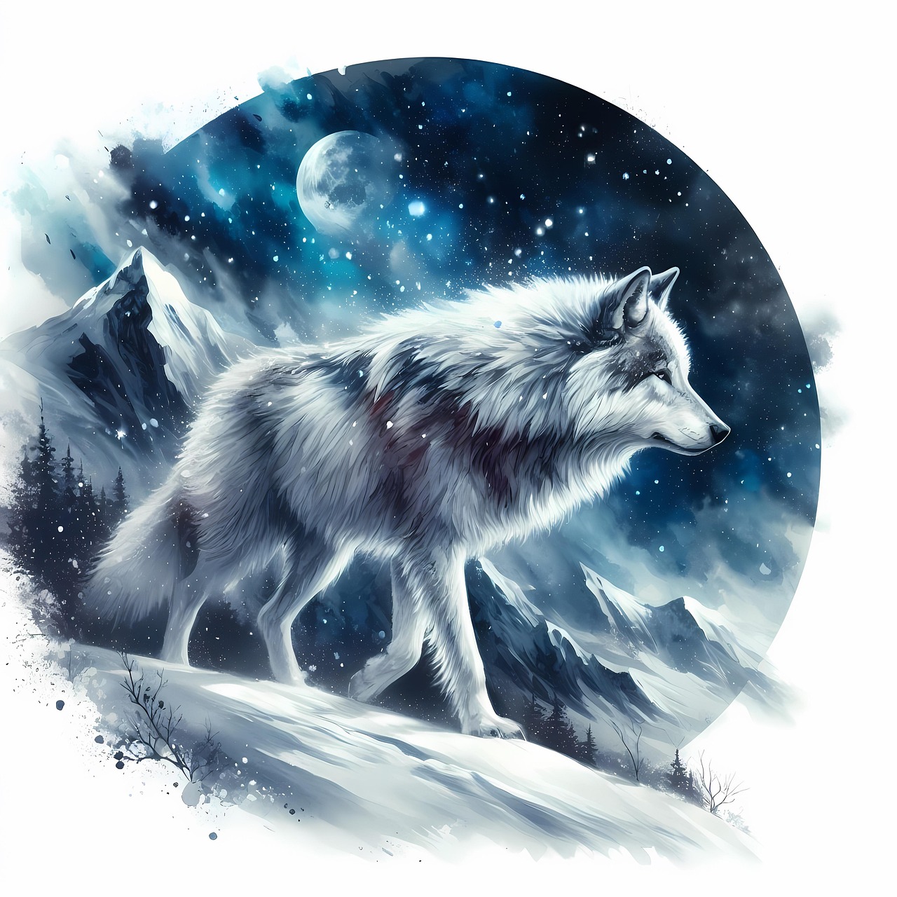 Download free HD stock image of Ai Generated Mountain Free ai generated mountain winter illustration