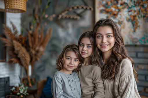 Free Children Girls illustration and picture
