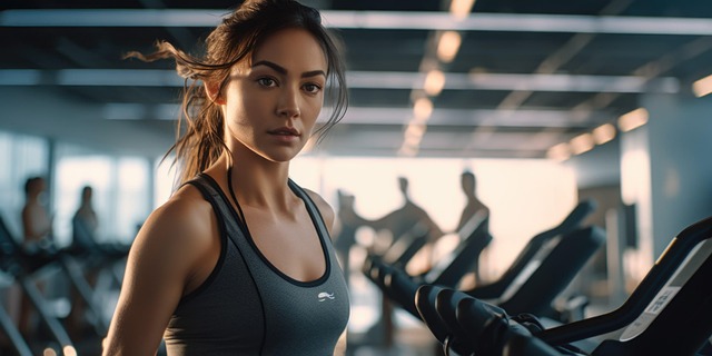 Free ai generated woman workout illustration