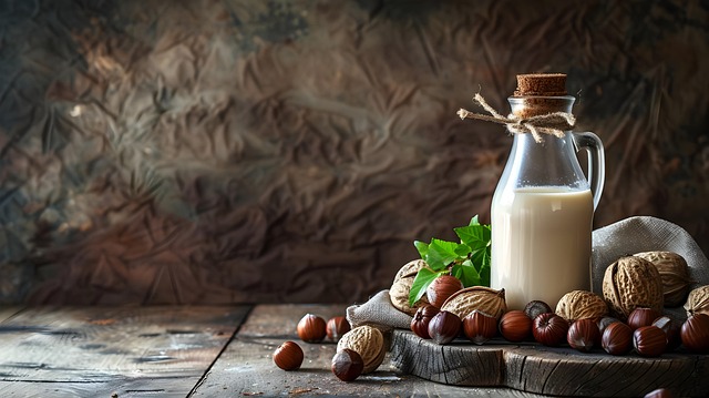 Free ai generated hazelnut almond illustration