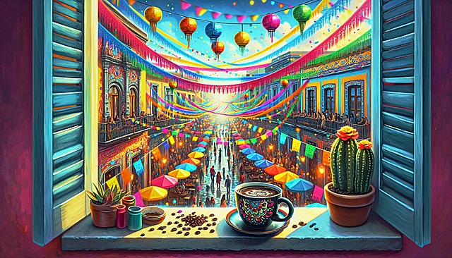 Free ai generated coffee fiesta illustration