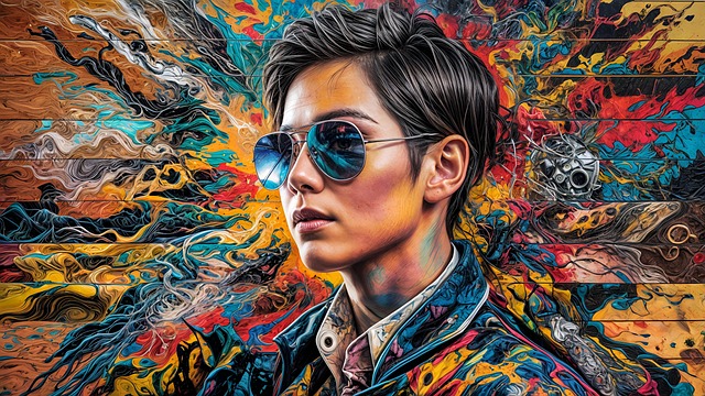 Free man model face illustration