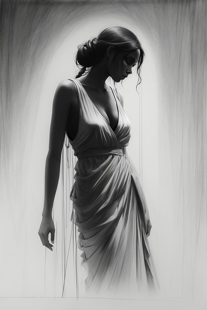 Free ai generated woman dress illustration