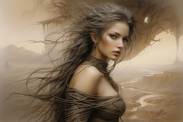 Free ai generated woman beautiful illustration