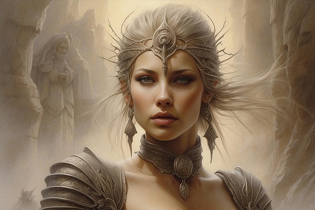Free ai generated woman fantasy illustration