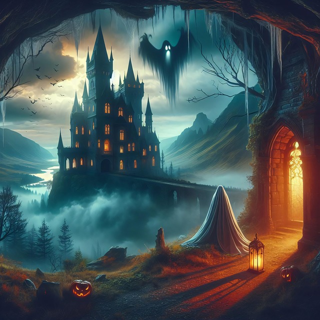 Free ai generated halloween ghost illustration