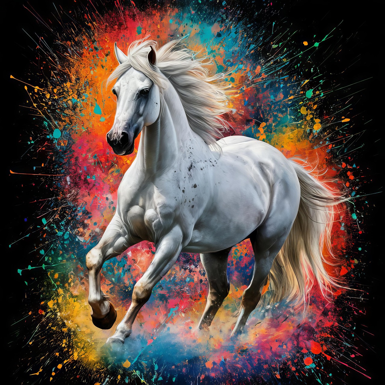 Horse - free online jigsaw puzzle photo