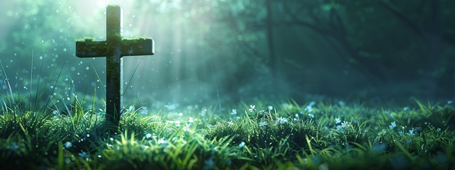Free ai generated cross religion illustration