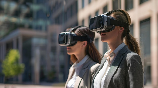 Free ai generated women virtual reality illustration
