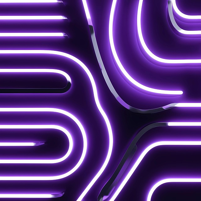 Free ai generated purple lines illustration