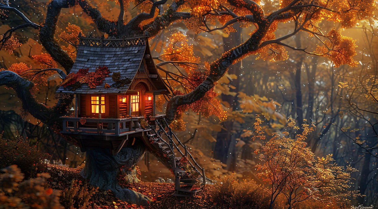 Ai产生的 树屋 秋天 - Pixabay上的免费图片 - Pixabay