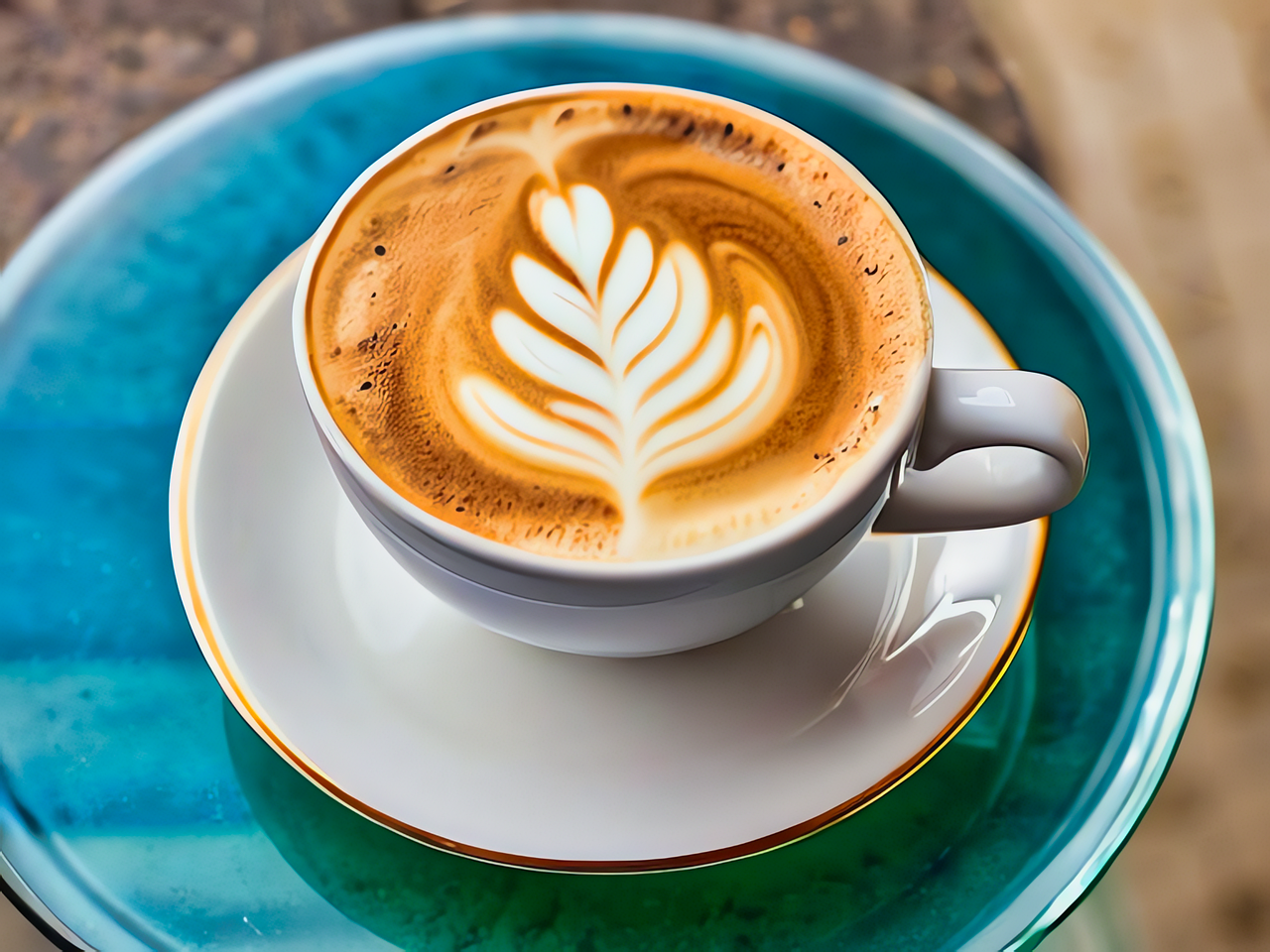 Download Ai Generated Cappuccino Coffee Royalty Free Stock 