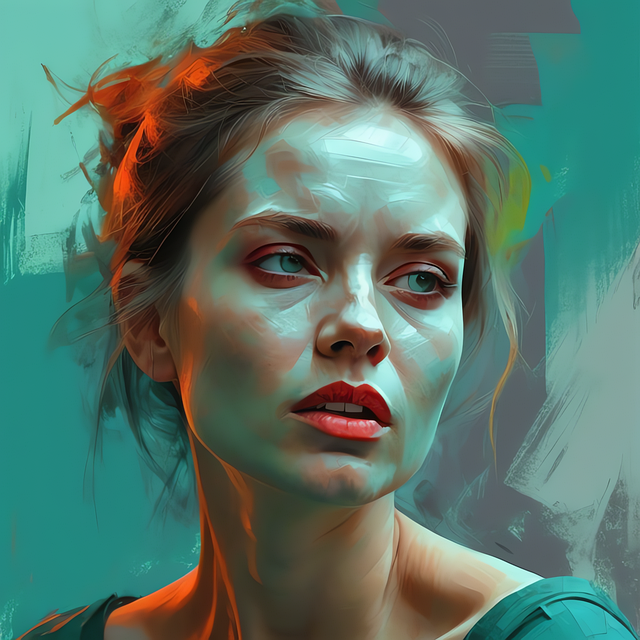 Free ai generated woman portrait illustration