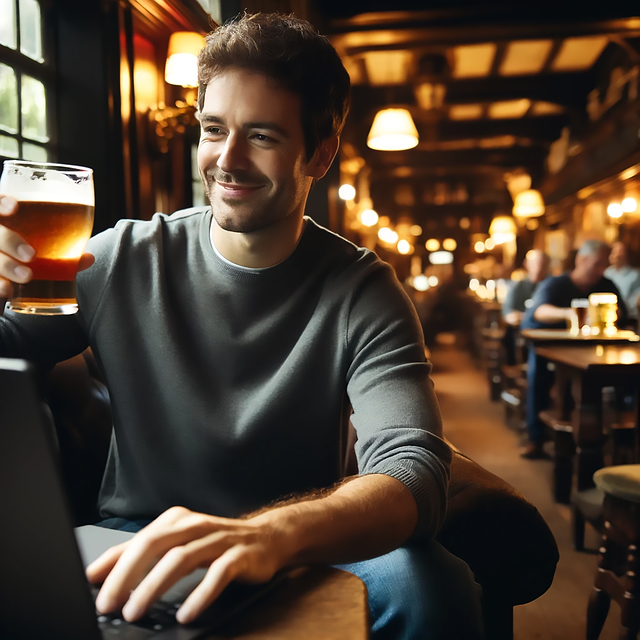 Free Pub Laptop illustration and picture