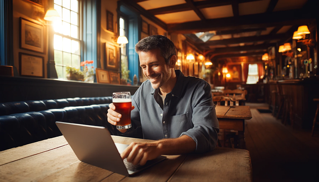 Free Pub Laptop illustration and picture