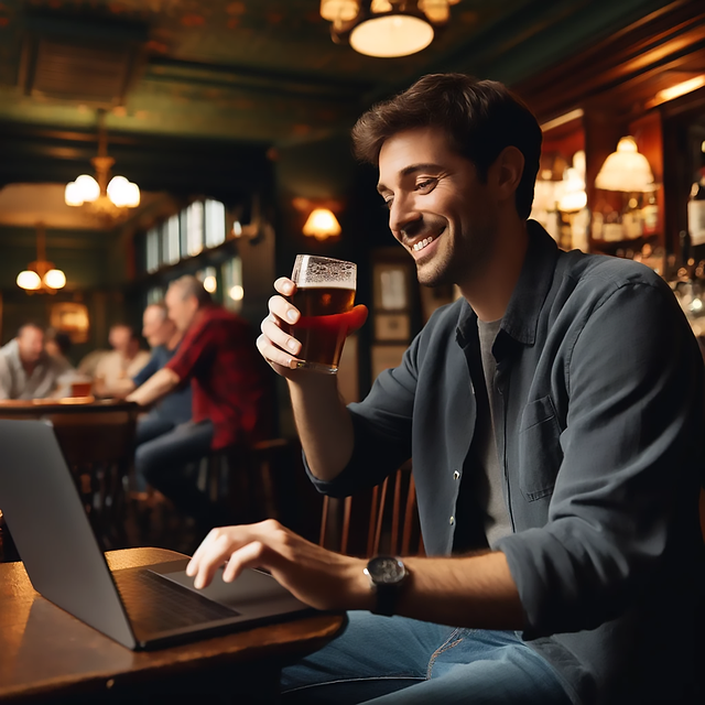 Free Pub Laptop illustration and picture