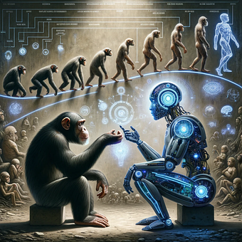 Ai Gerado, Evolução, Robô, Tecnologia