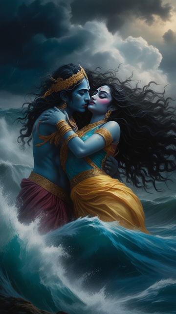 Free radha krishna krishna hare krishna illustration