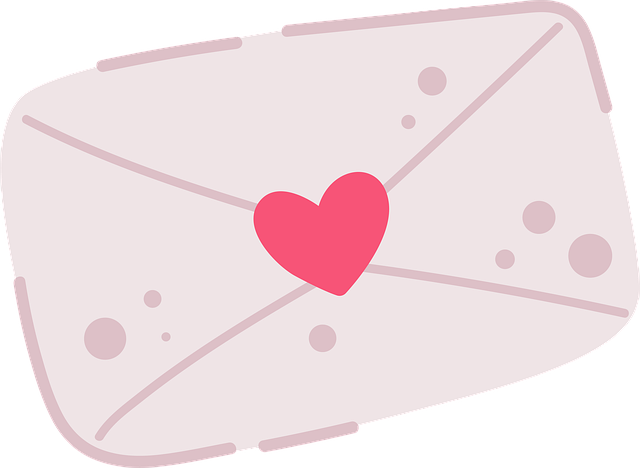 Free valentine letter envelope illustration