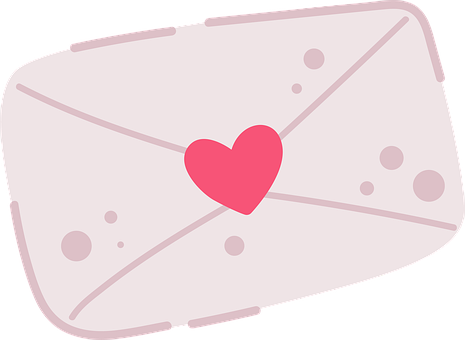 Enamorado, Carta, Sobre, Amor, Corazón