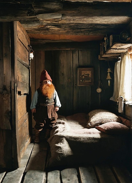 Free ai generated dwarf house illustration