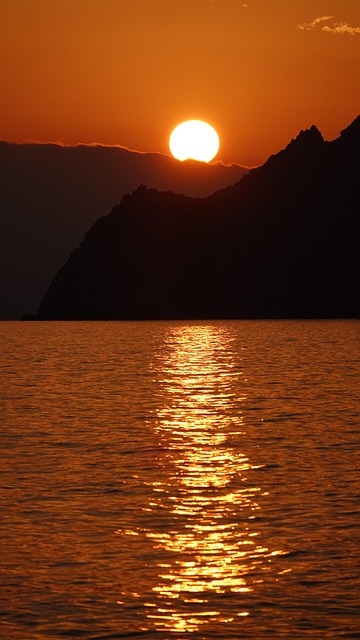 Free Sunset Sea photo and picture