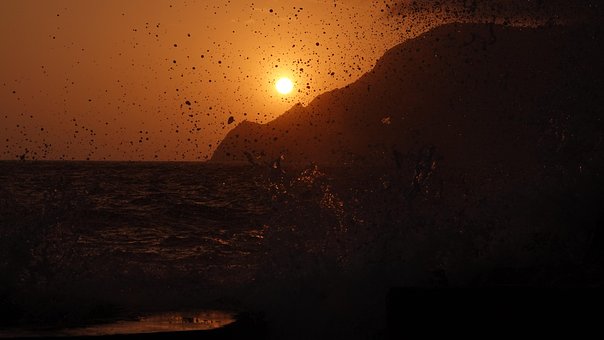 Free Sunset Sea photo and picture
