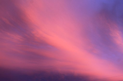 Himmel, Efterglød, Natur, Aftenstemning