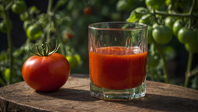 Free ai generated tomato tomato juice illustration