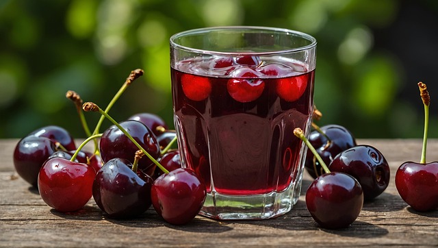 Free ai generated cherries cherry juice illustration