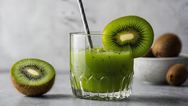 Free ai generated kiwi juice illustration