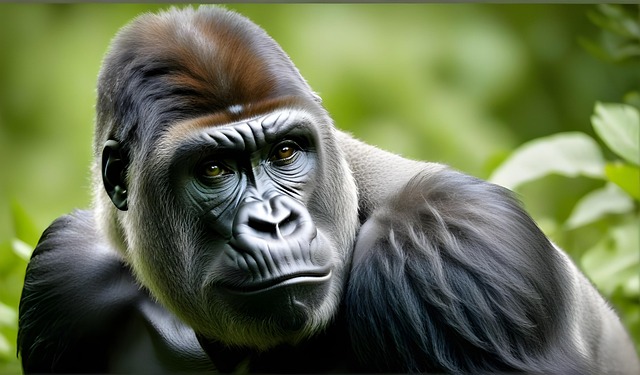 Free ai generated gorilla primate illustration